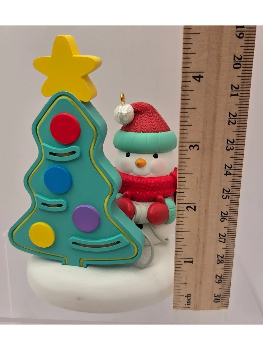 Hallmark Keepsake 2024 Light It Up! Magic Light Christmas Tree Ornament Snowman